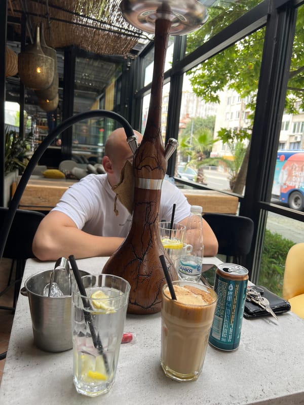 Friday café morning in Burgas with a Prada unboxing on the side