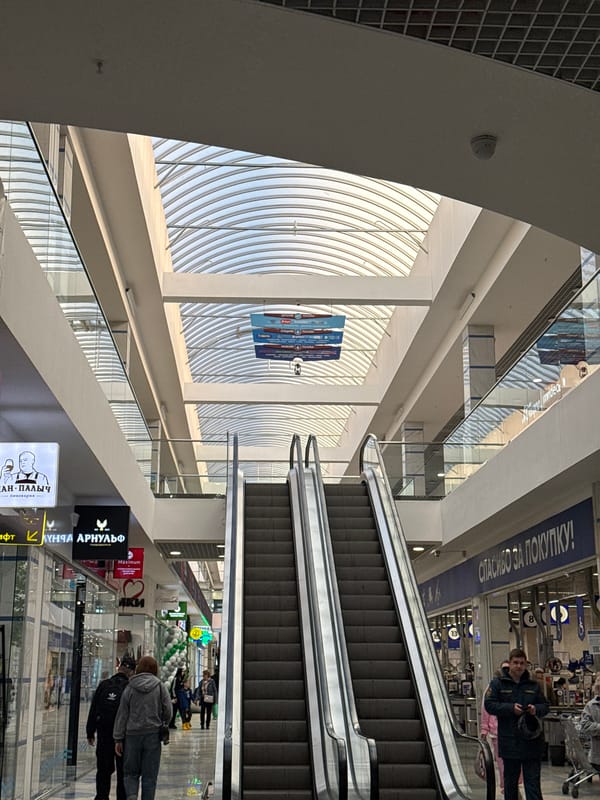 Shopping mall scenes captured in Izhevsk, Russia