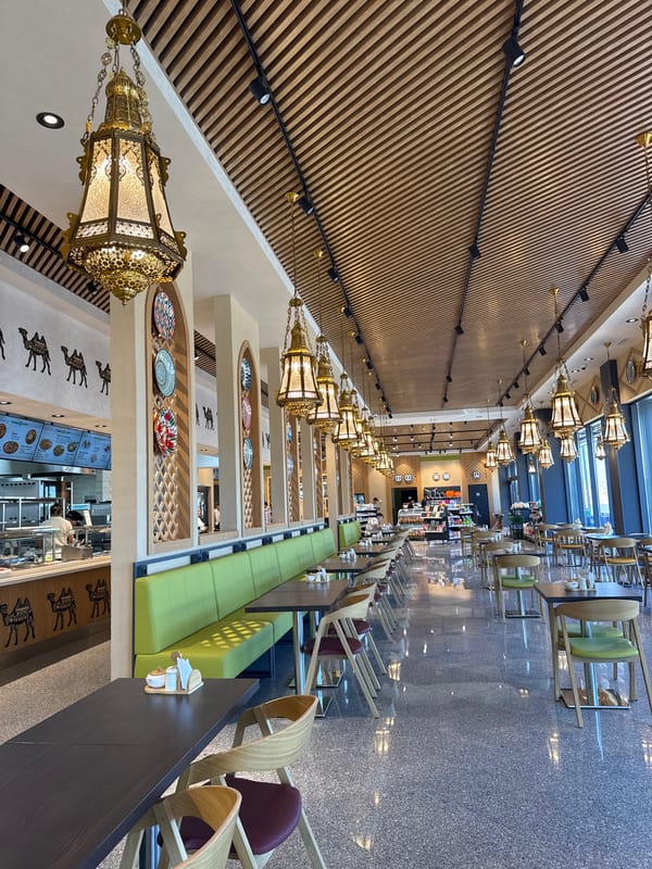 Shymkent café interior doubles as quirky retail space