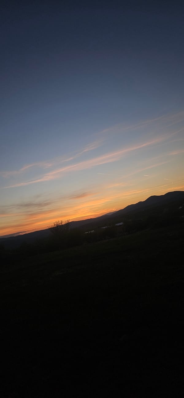 Sunset documented over Momin Prohod, Bulgaria countryside landscape