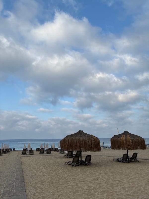 Alanya beach town, early morning before the crowds arrive