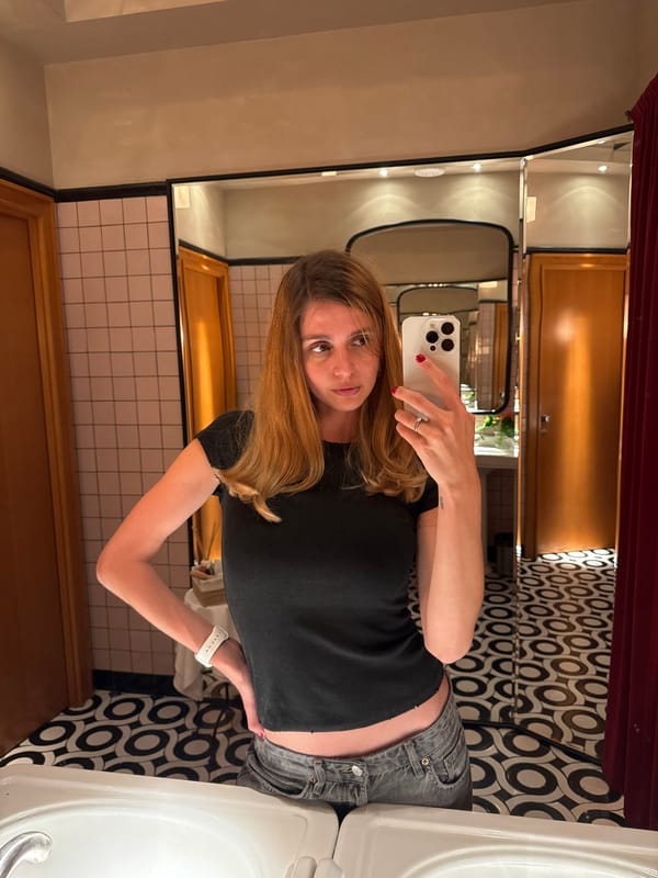 Woman Takes Bathroom Selfies in Yerevan