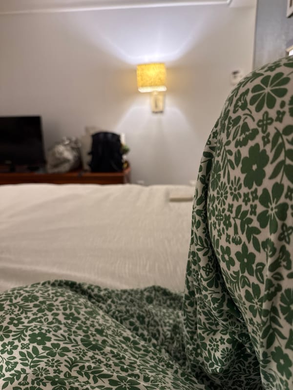 Person resting at home in San Antonio early morning