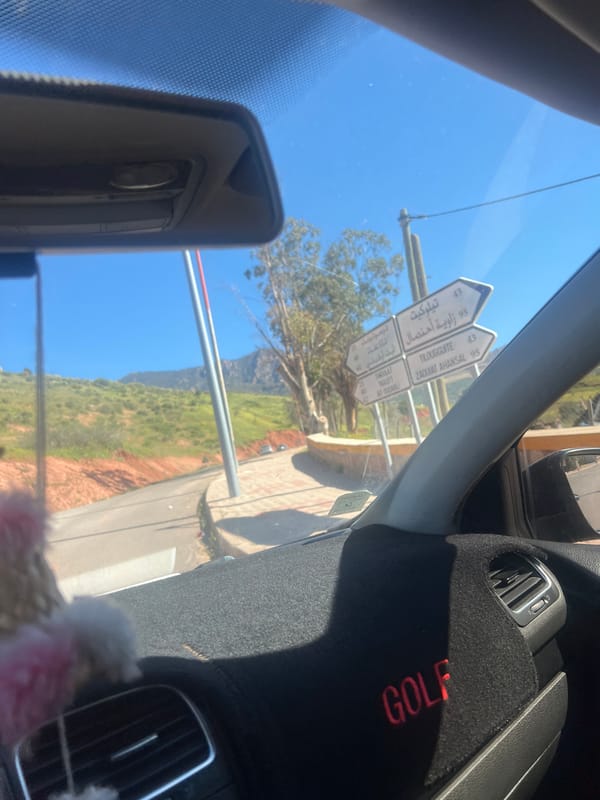Vehicle journey documented through Ouaouizert, Morocco streets