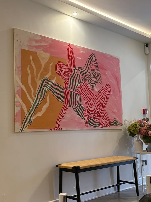 Art viewing and street scenes documented in Notting Hill