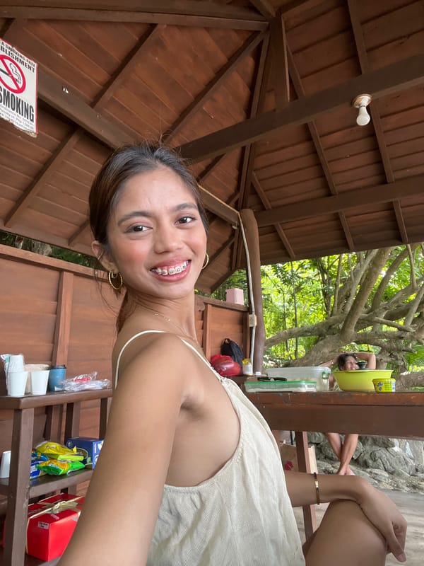 Young women's late-night beach outing documented in Banaybanay, Philippines