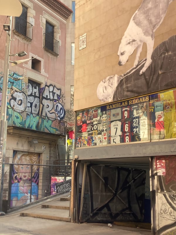 Street-level Barcelona: Modernista landmarks meet graffiti-covered storefronts