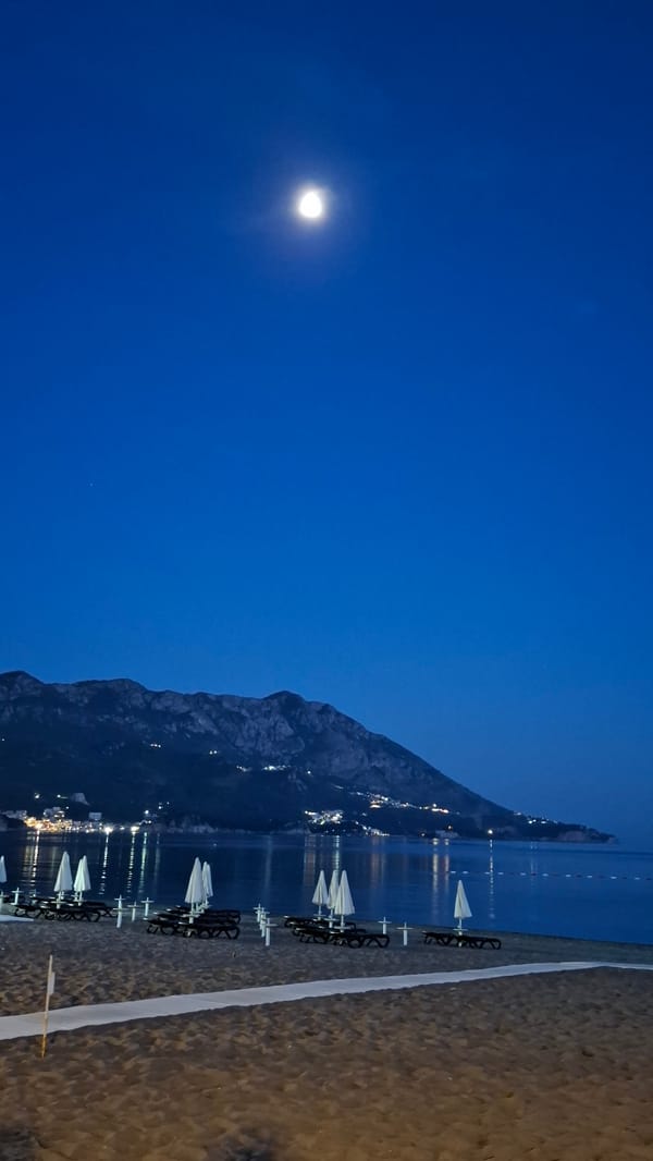 Evening scenes documented across coastal Boreti, Montenegro