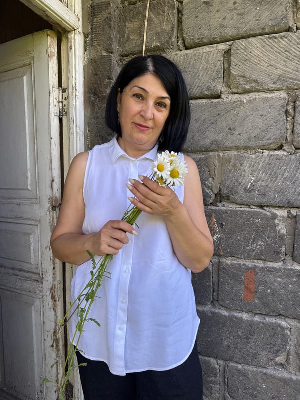 Inside an old Gyumri home, full of vintage details