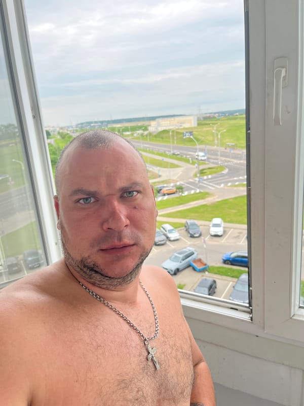 Early morning personal routine documented in Minsk apartment