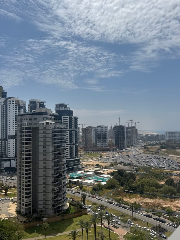 Aerial views capture Bat Yam's urban development and coastline