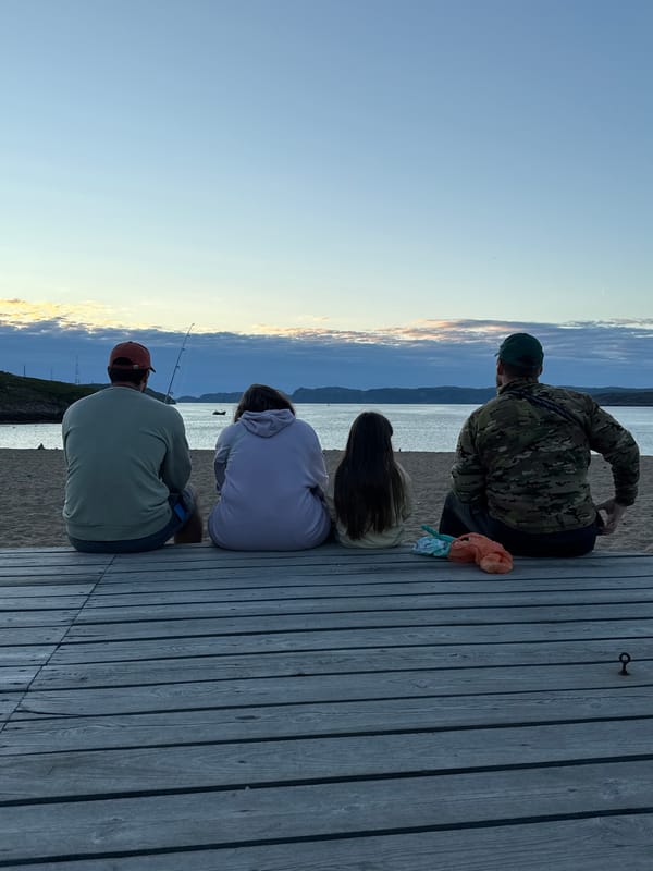 Evening hangout on the Barents Sea coast in Teriberka