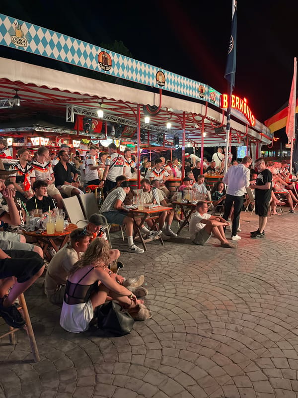Fairground lights, Italian food, and a Bulgarian night out
