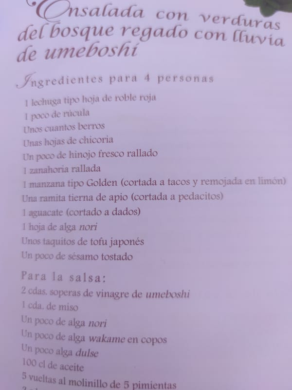 Witness documents collection of salad recipes and dishes