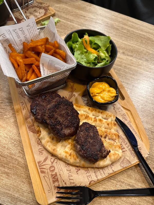 Grilled meat meal documented in Burgas, Bulgaria