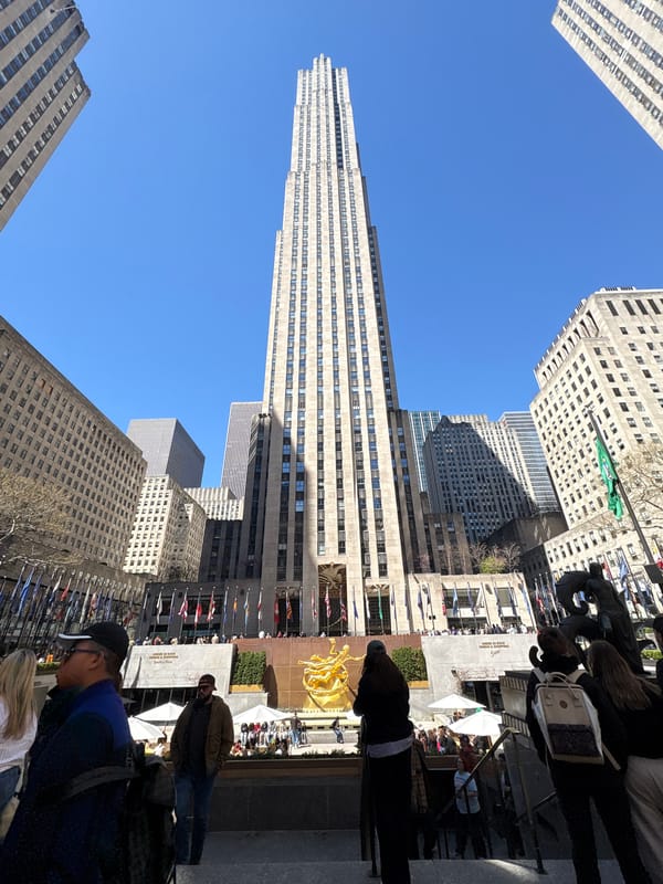 Times Square billboards documented including Legend Biotech advertisement