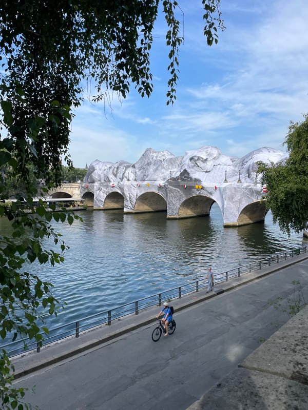 Paris at dawn: architecture, street art, and paintings along the Seine