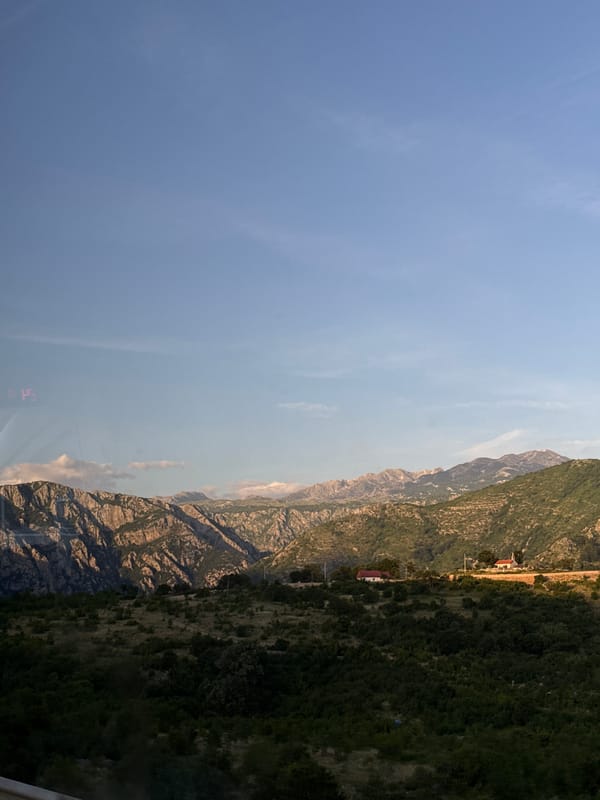 Mountain landscape documented near Klopot, Montenegro