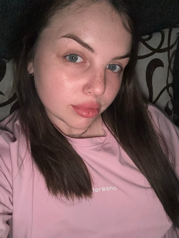 Woman takes selfies in Chornomorskoe, Ukraine