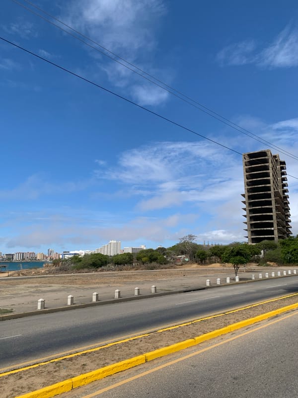 Unfinished building documented in Pampatar, Venezuela