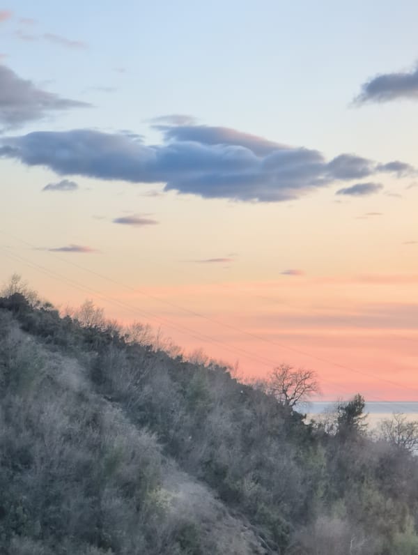 Sunset photograph captured in Podličak, Montenegro