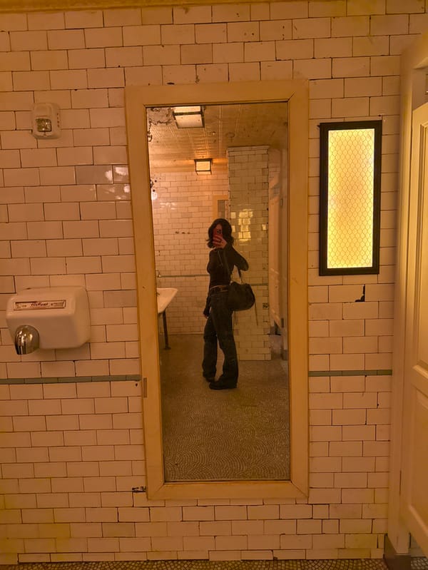 New Yorker Documents Evening Out Through Bathroom Selfies, Meal Remnants
