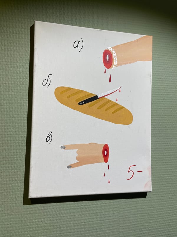 Art display observed in indoor Abakan setting