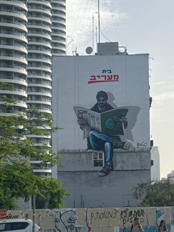 Tel Aviv street murals and art documented early morning