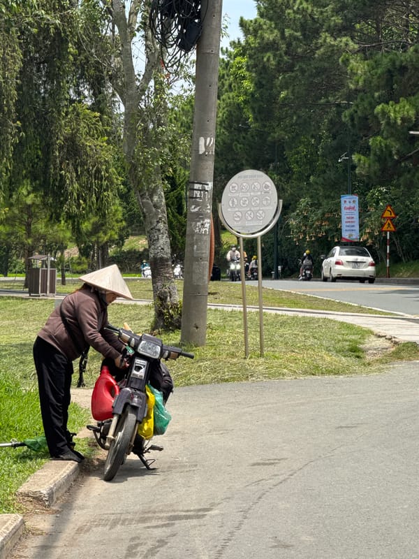 Everyday life and quiet lakeside scenery in Đà Lạt
