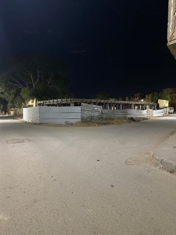 Nighttime street scenes captured in Sidi Chahmi, Algeria