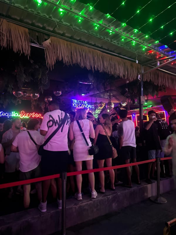 Busy night at an Indonesian bar and club venue