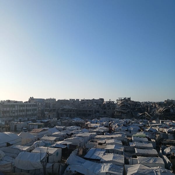 Daily life documented in Gaza tent camps amid destruction