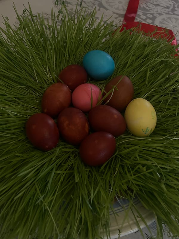 Easter celebrations documented in Arinj, Armenia with traditional eggs