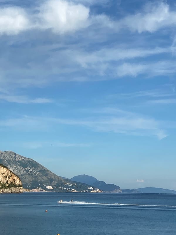 Peaceful afternoon captured along Montenegro's Prijevor coastline