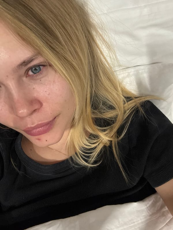 Woman's morning routine documented in snowy Russian village