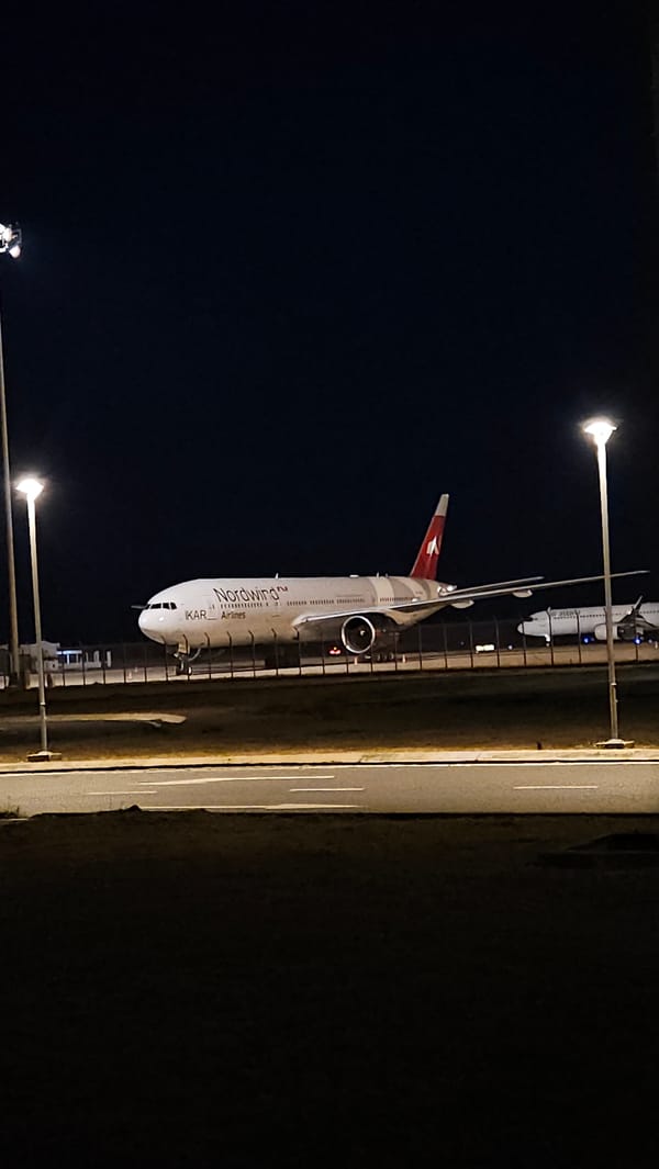Nighttime airport operations documented at Cam Ranh, Vietnam