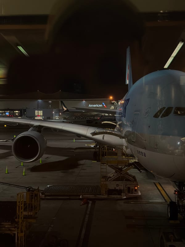 Early morning airport activity documented at LAX