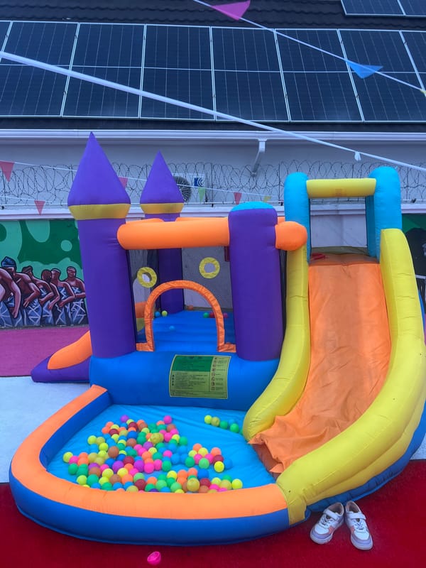 Children's Day celebration with playground activities in Howayi, Nigeria
