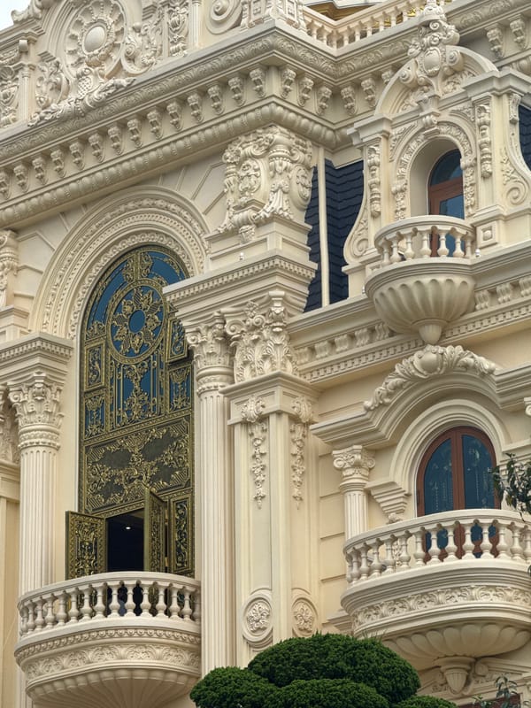 Exploring the ornate facade of Bao Dai's summer palace in Da Lat
