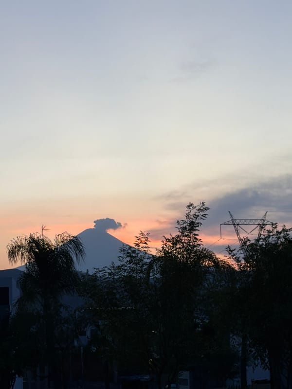 Sunset documented in Santa Clara Ocoyucan, Mexico