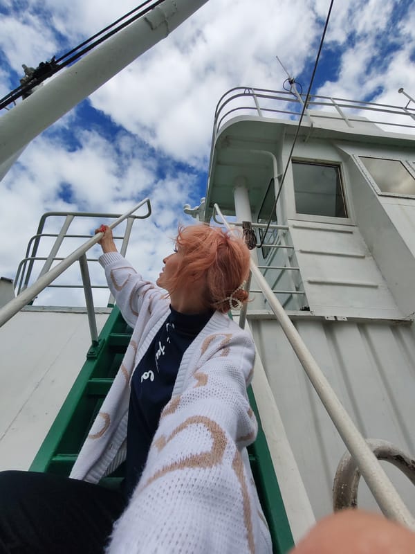 Aboard a barge on a Vytegra canal, July 2026