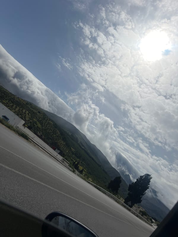 Traveler captures mountain road views near Al Hamra, Morocco