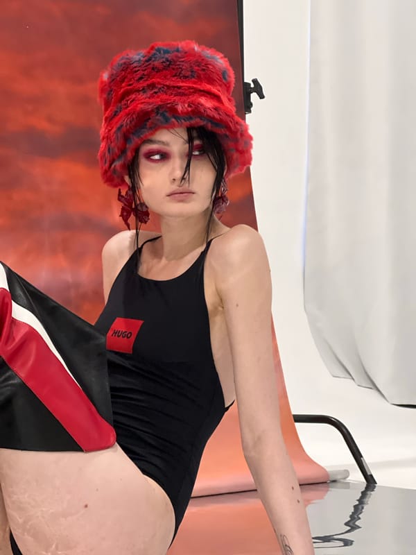 Fashion photoshoot documented at Khimki studio
