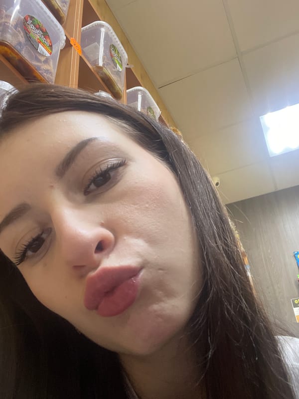Young woman takes selfie series in Semyonov, Russia