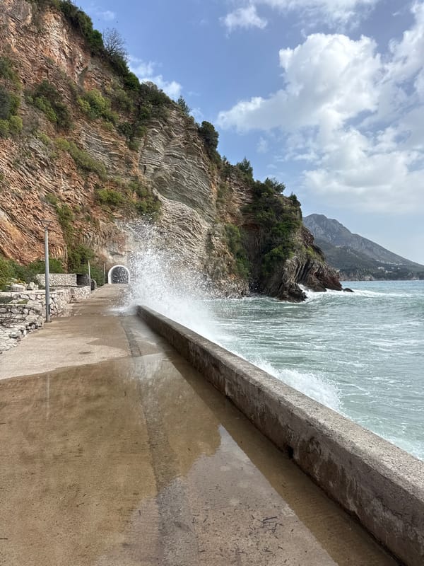 Coastal scenes captured during dramatic ocean conditions