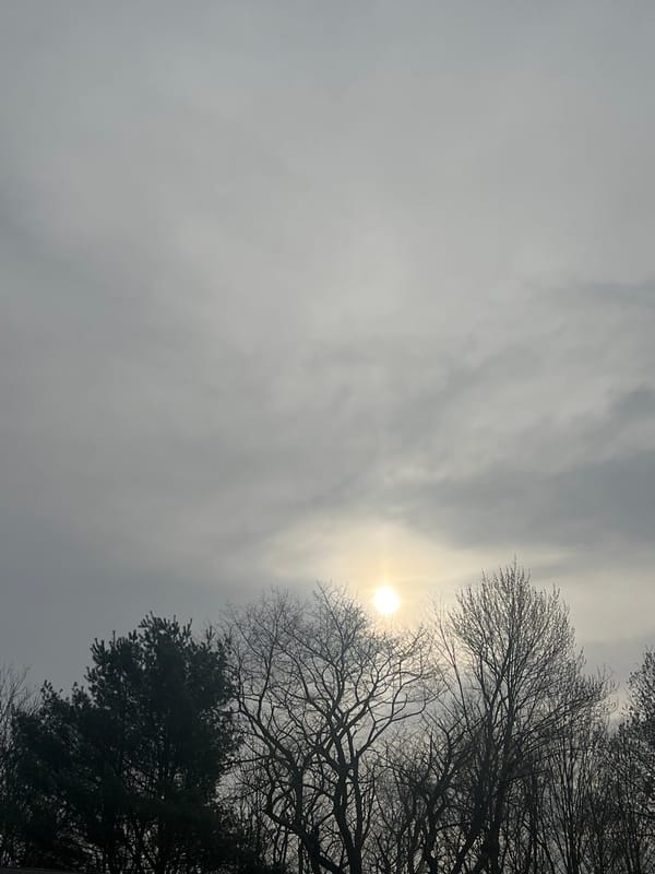 Solar Eclipse Witnessed Through Overcast Skies in Port Jervis