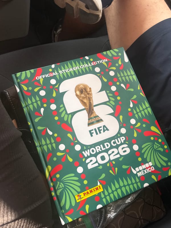 Person spotted with FIFA World Cup 2026 sticker album