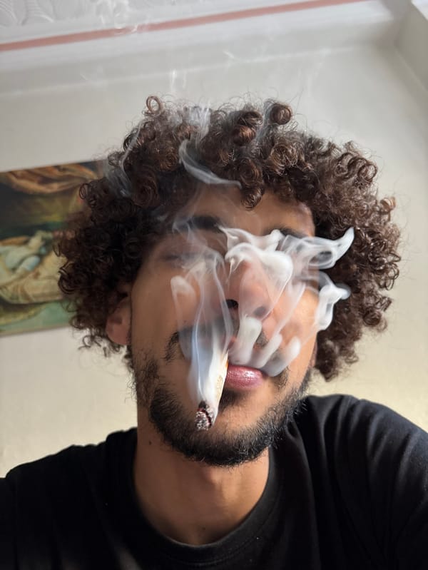 Man photographed smoking around Tangier over four-hour period