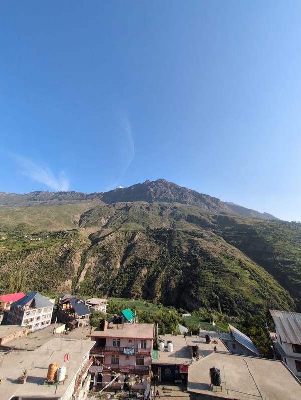 Keylang village life and mountain scenery, Himachal Pradesh