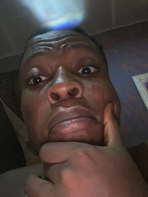 Person takes playful selfie series in Ikorodu, Nigeria